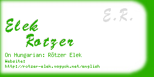 elek rotzer business card